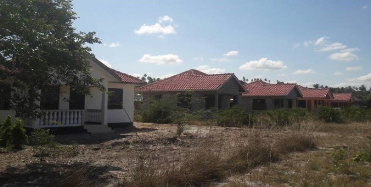 Nyumba za kuishi za wanachama wa  Shirikisho la Wasanii Tanzania (SHIWATA) zilizoezekwa kwa kutumia vigae vilivyotafitiwa na NHBRA